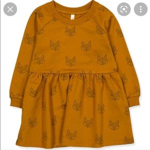 Rylee and Cru brown fox print sweatshirt dress